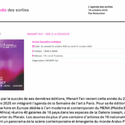 16.10.2025 Agenda des Sorties